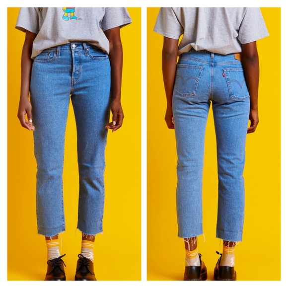 Levi's Wedgie Straight Jeans Jazz Wave - Picture 5 of 6